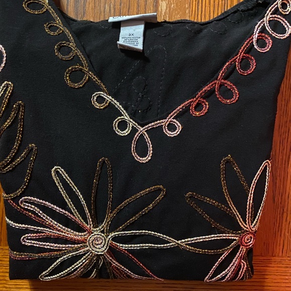 Plus Size A Line MIDI Dress with beautiful decoration. - Picture 4 of 6